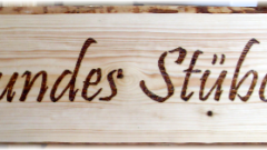 Hinweisschild Weihnachtsmarkstände
Größe c. 100x30cm