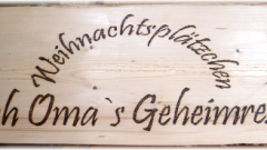Hinweisschild Weihnachtsmarkstände
Größe c. 100x30cm